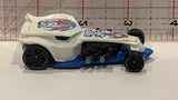 White Bad Ratitude Hot Wheels Toy Diecast Car