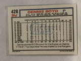 #428 Dennis Boyd Texas Rangers 1992 Topps Baseball Card