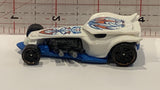 White Bad Ratitude Hot Wheels Toy Diecast Car