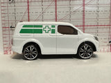 White Green Cross Van Motor Max Diecast Car