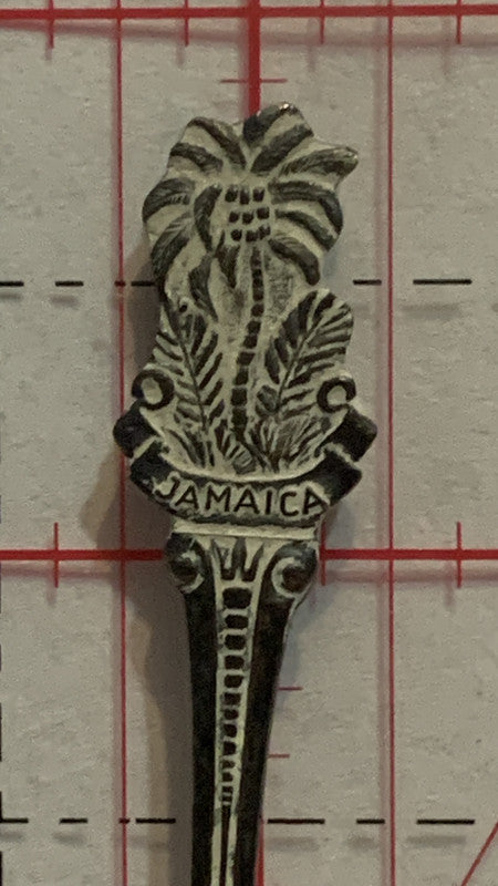 Jamaica Palm Tree Mesker Silverplated Souvenir Spoon