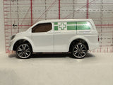 White Green Cross Van Motor Max Diecast Car