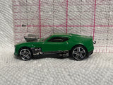 Green Flames Twin Duction ©2010 Hot Wheels Diecast Car