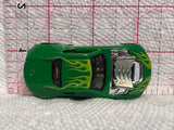 Green Flames Twin Duction ©2010 Hot Wheels Diecast Car
