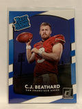 #320 C.J. Beathard Rated Rookie San Francisco 49ers 2017 Donruss Football Card