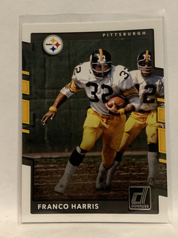 #187 Franco Harris Pittsburgh Steelers 2017 Donruss Football Card