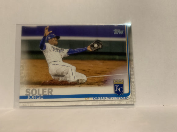 #307 Jorge Soler Kansas City Royals 2019 Topps Series 1 Baseball Card