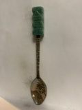 Tijuana Mexico Green Idol Souvenir Spoon