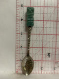 Tijuana Mexico Green Idol Souvenir Spoon