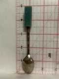 Tijuana Mexico Green Idol Souvenir Spoon