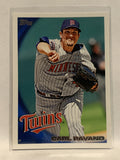#635 Carl Pavano Minnesota Twins 2010 Topps Hockey Card