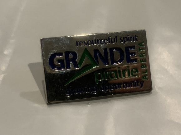 Grande Prairie Alberta Resourceful Spirit Growing Opportunity Lapel Hat Pin CO