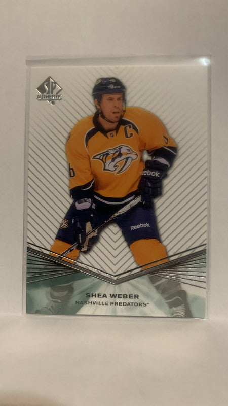 #35 Shea Weber Nashville Predators 2011-12 SP Authentic Hockey Card