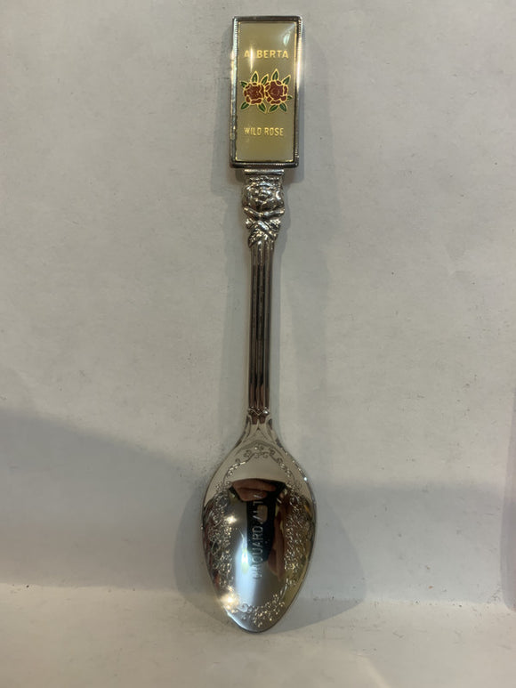 Grouard Alta Alberta Wild Rose Souvenir Spoon
