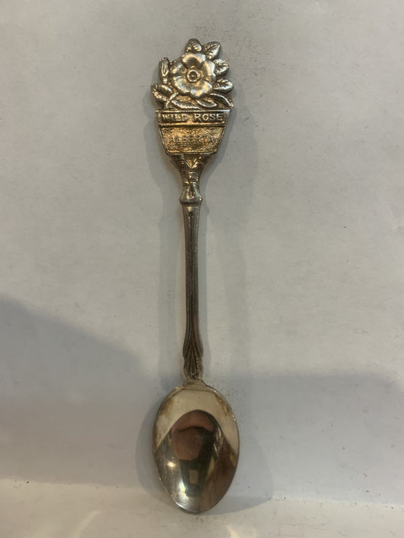 Alberta Wild Rose Souvenir Spoon