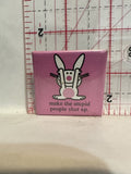 make the stupid people shut up Bunny Rabbit Button Pinback