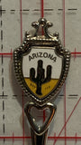 Arizona Cactus State Fort  Souvenir Spoon