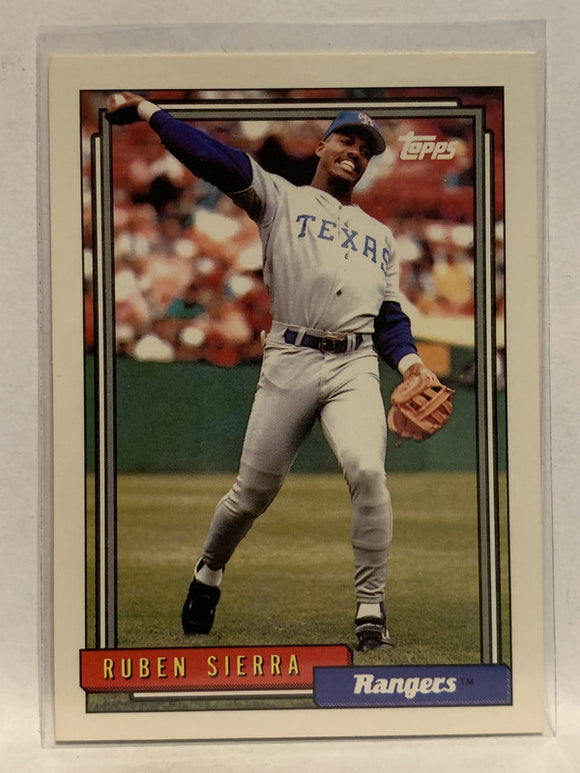 #700 Ruben Sierra Texas Rangers 1992 Topps Baseball Card
