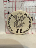 Blizzard Week Swift Current 1980 Cowboy Button Pinback