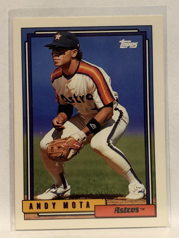 #214 Andy Mota Houston Astros 1992 Topps Baseball Card