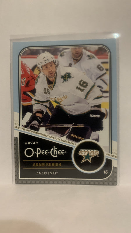 #128 Adam Burish Dallas Stars 2011-12 O-Pee-Chee Hockey Card