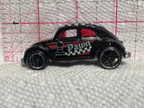 Black Pawn Volkswagen Beetle 1988 Hot Wheels Diecast Car
