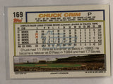 #169 Chuck Crim Milwaukee Brewers 1992 Topps Baseball Card