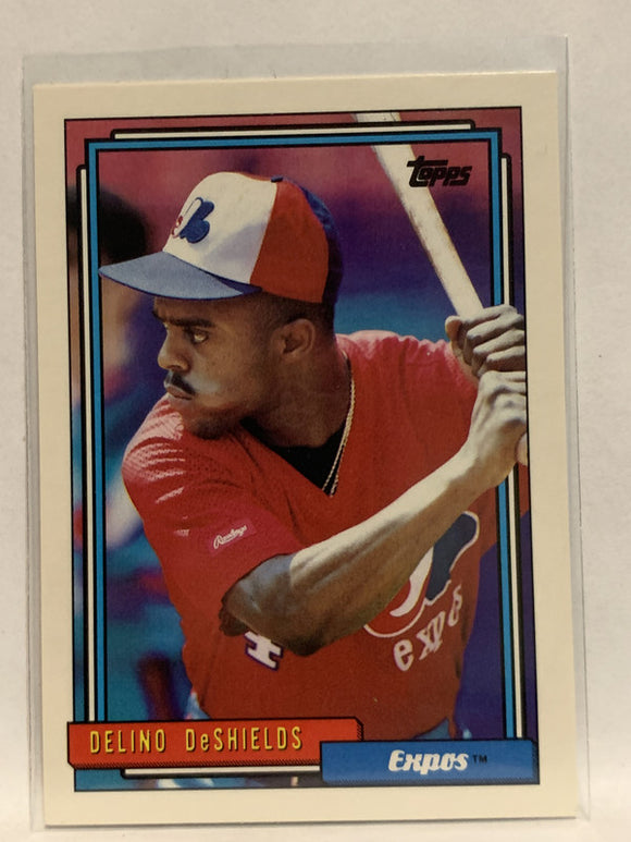 #515 Delino DeShields Montreal Expos 1992 Topps Baseball Card