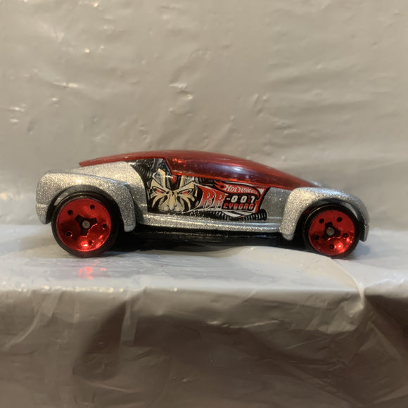 Silver RR-OO7 Cyborg 2002 Autonomy Concept  Hot Wheels Loose Diecast Car 1/64 HG