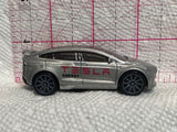 Grey Tesla Energy Model X DTX01 2016 Hot Wheels Diecast Car