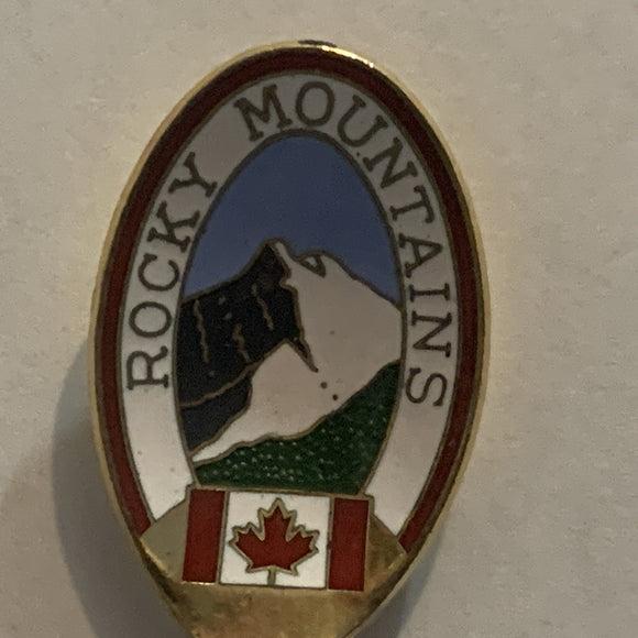 Rocky Mountains Canada Flag collectable Souvenir Spoon PA