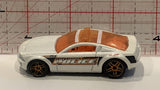 White Police Mustang GT Concept Hot Wheels Toy Diecast Car