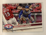 #346 Jonathan Lucroy Texas Rangers 2017 Topps Series One Baseball Card