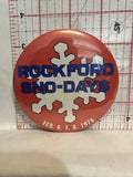 Rockford Sno-Days Feb 1976 Button Pinback