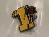 #1 Soccer Player Lapel Hat Pin CP