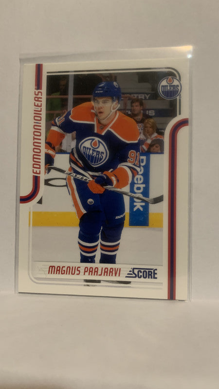 #192 Magnus Paajarvi Edmonton Oilers 2011-12 Score Hockey Card