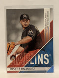 #CBP-2 Jose Fernandez Comeback Player Miami Marlins 2017 Topps Series One Baseball Card