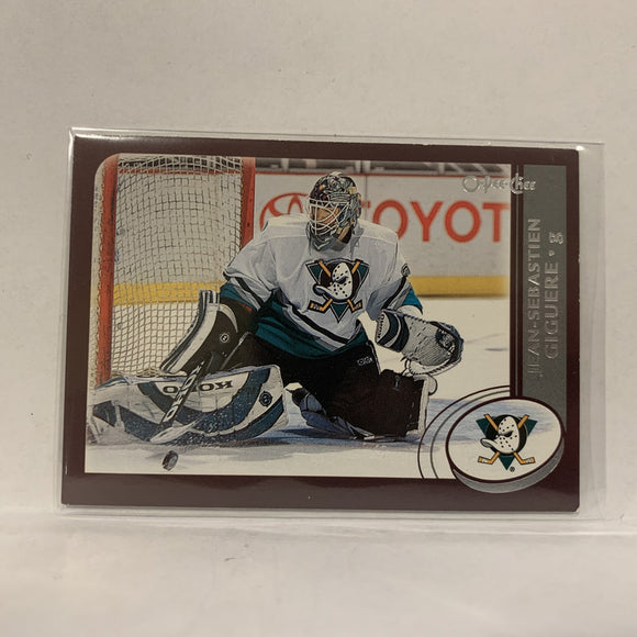 #117 Jean-Sebastien Giguere Anaheim Mighty Ducks   2002 03 O-Pee-Chee Hockey  Card A1X