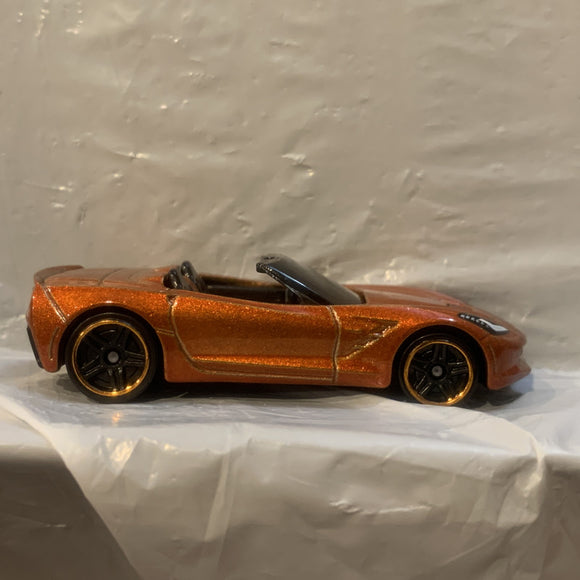 Orange '14 Corvette Stingray Hot Wheels Loose Diecast Car 1/64 HH