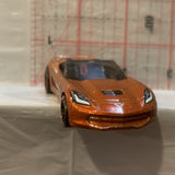 Orange '14 Corvette Stingray Hot Wheels Loose Diecast Car 1/64 HH