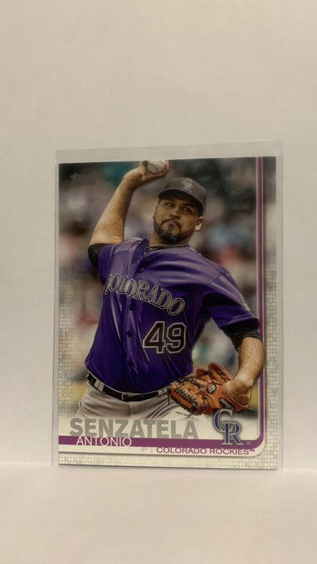 #181 Antonio Senzatela Colorado Rockies 2019 Topps Series 1 Baseball Card