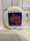 Texas Fifty Years 1940 1990 Operations DOW Button Pinback