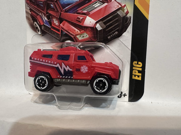 Red Emergency Rescue Service Epic 2020 Zuru Metal Machines Diecast Car