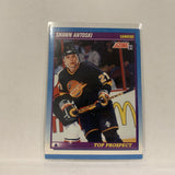 #353 Shawn Antoski Vancouver Canucks Rookie Top Prospect 1991-92 Score Hockey  Card A1X