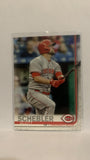 #218 Scott Schebler Cincinnati Reds 2019 Topps Series 1 Baseball Card