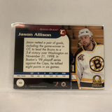 #10 Jason Allison Boston Bruins   1999-00 Omega Hockey  Card A1X