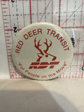 Red Deer Transit RDT For People on the Move Button Pinback