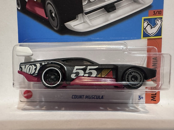 Black Count Muscula Muscle Mania 3/10 100/250 HKJ61-M708 2021 Hot Wheels Diecast Car