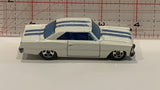 White '66 Nova Hot Wheels Toy Diecast Car