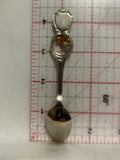 Wisconsin Deer Dairy Cow Souvenir Spoon